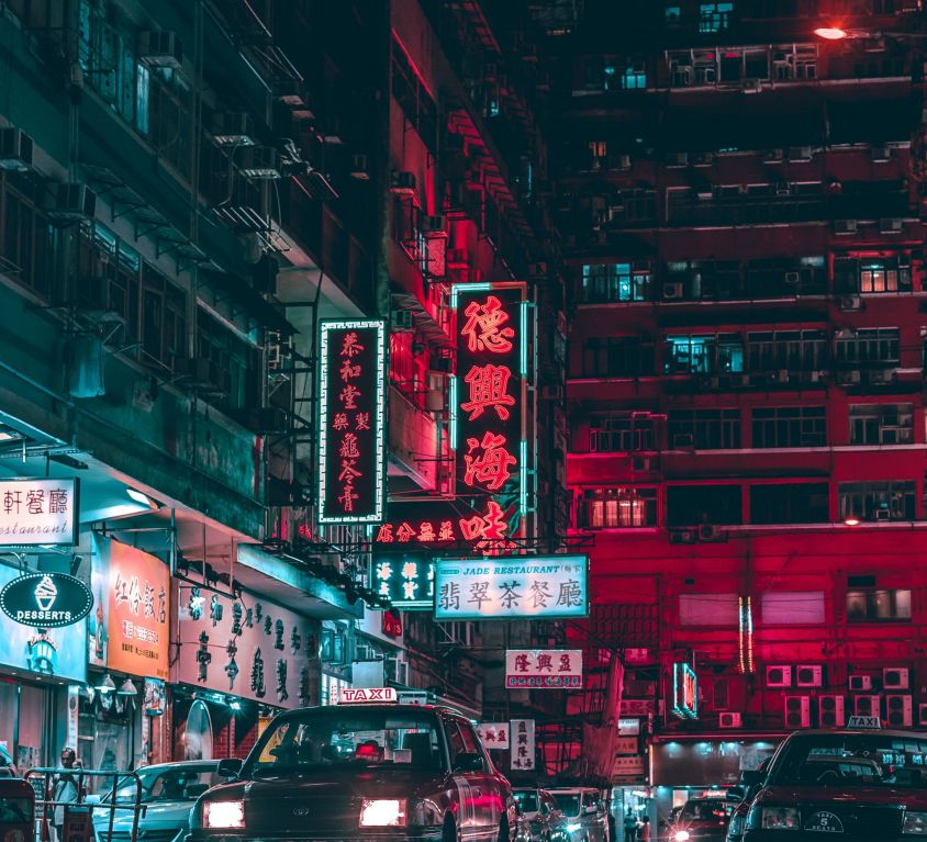 Hong Kong's busy street
