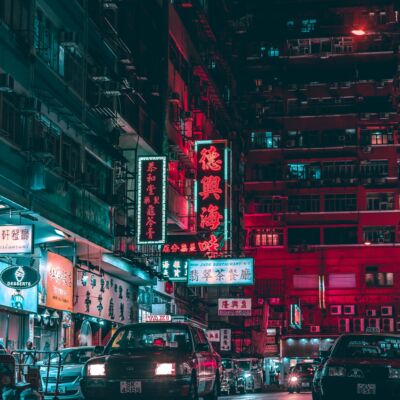Hong Kong's busy street