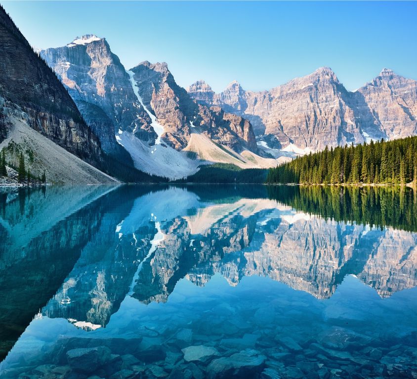 Canada moraine lake feature