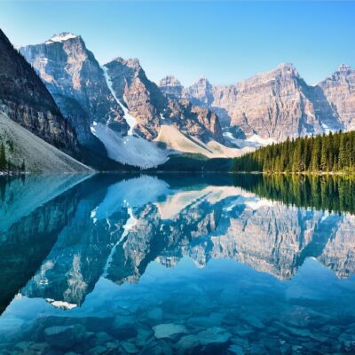 Canada moraine lake feature