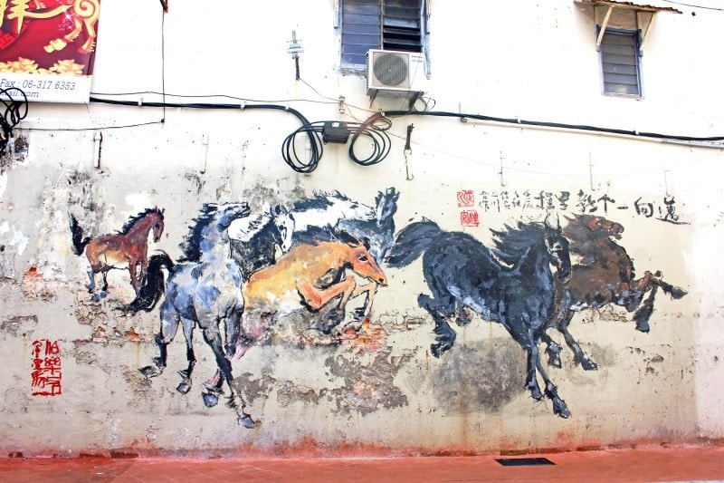 Melaka Street Art - Horses