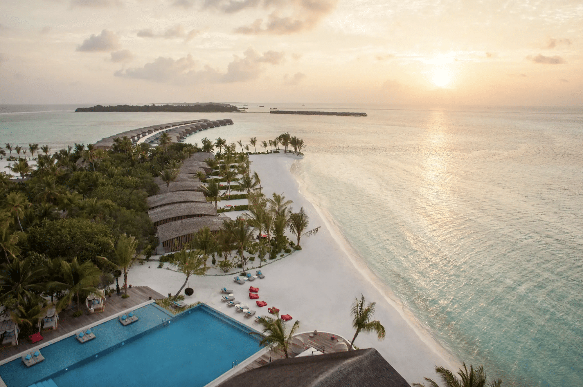 Finolhu Villas sunset Club Med Finolhu Villas sunset
