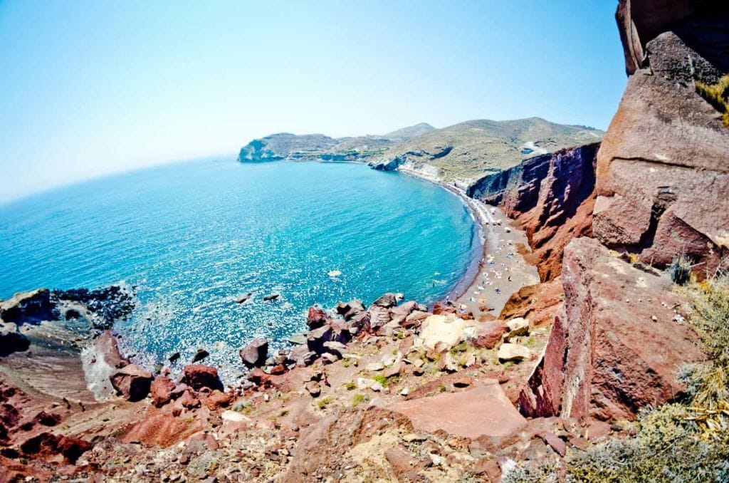 Greece Red Beach Santorini beaches
