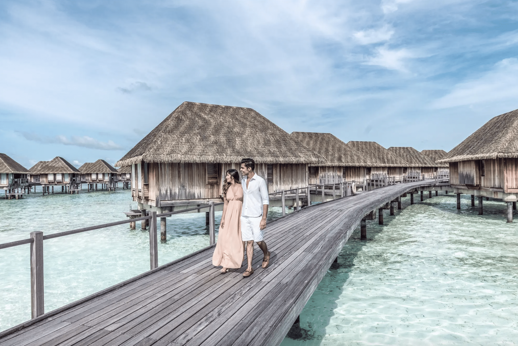 Club Med Kani couple strolling