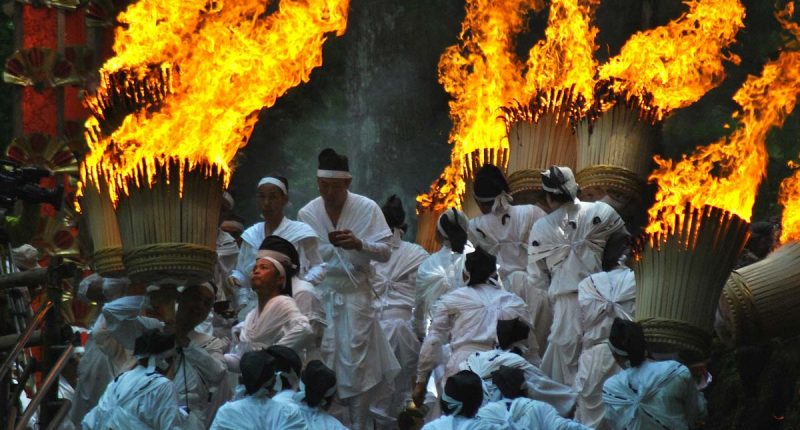 Wakayama Nachi Fire Festival Nachi Fire Festival rituals