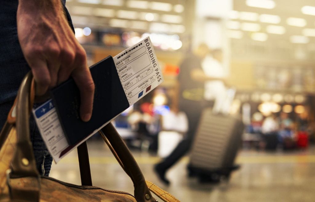 passport at airport business