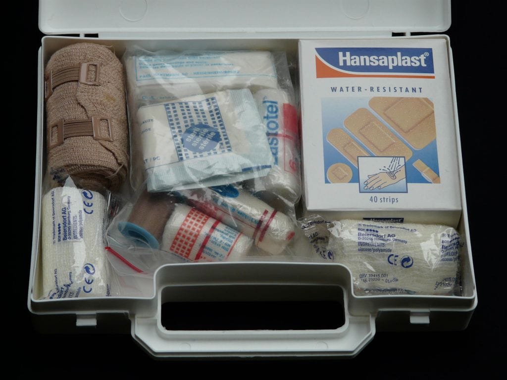 safety tips for travelling - first aid kit