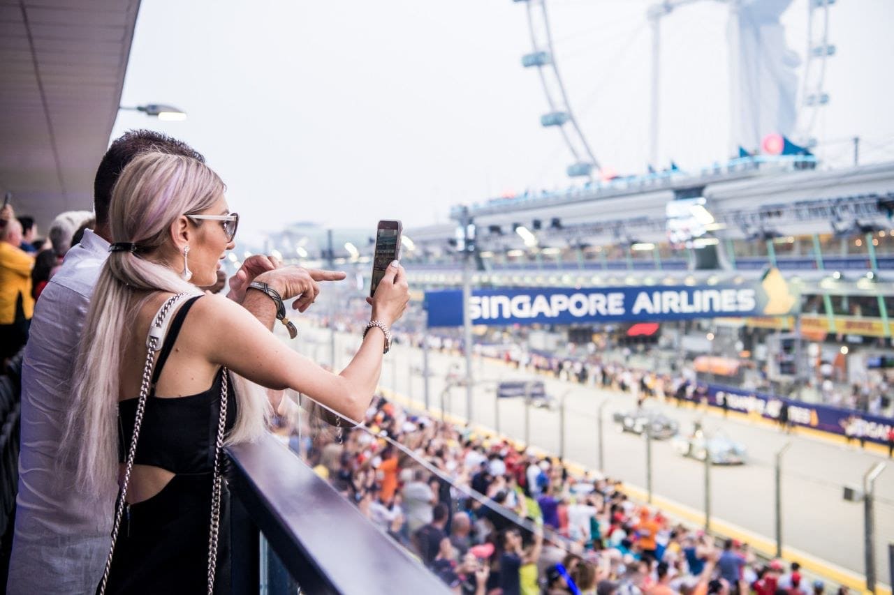 Catch spectacular views of the race track from the attached private viewing gallery