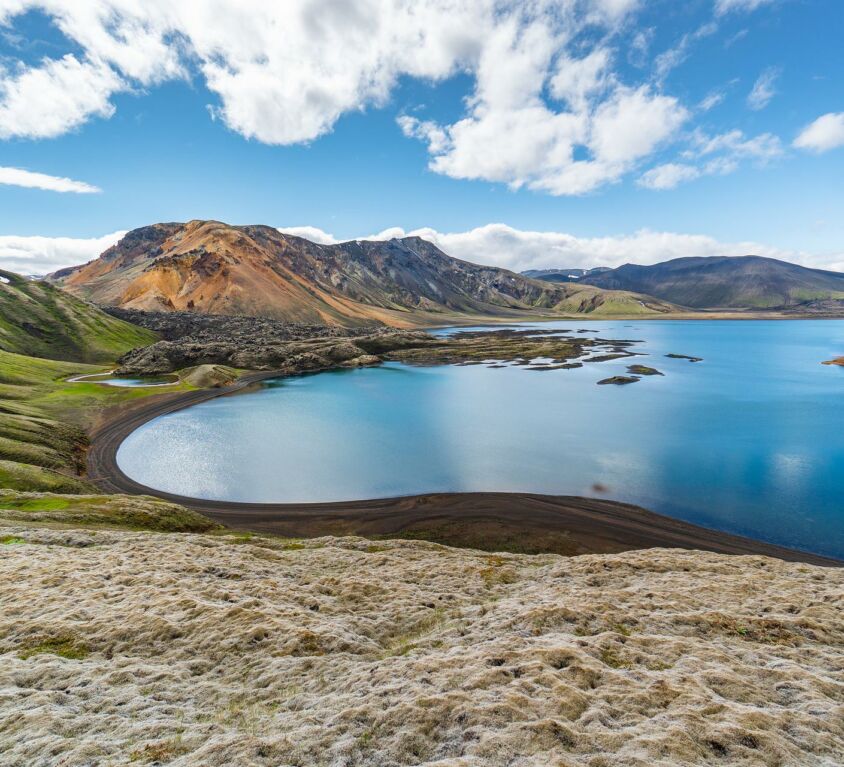Lake landmannalaugar Iceland