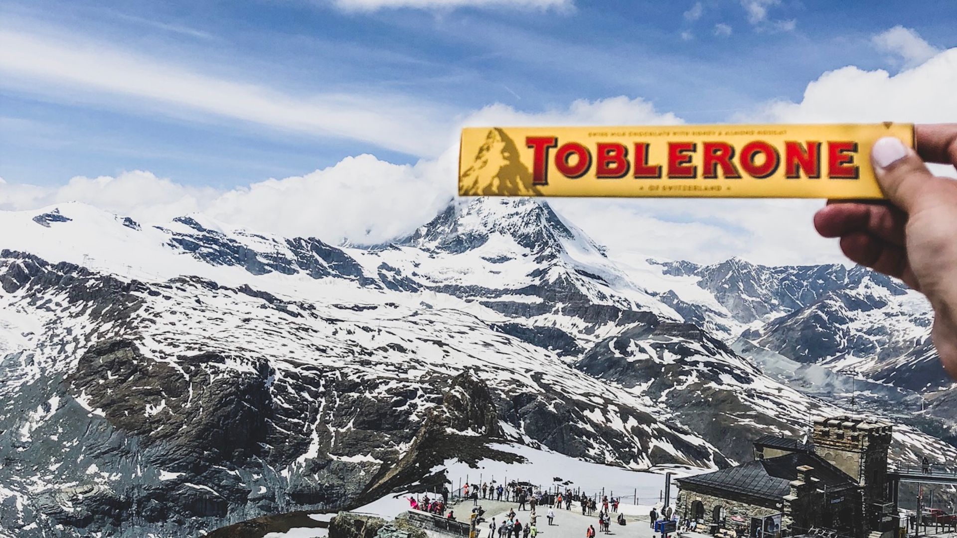 matterhorn with toblerone chocolate