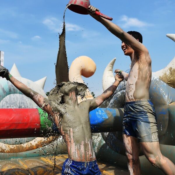 Mud Festival at Boryeong Chungcheongdo South Korea