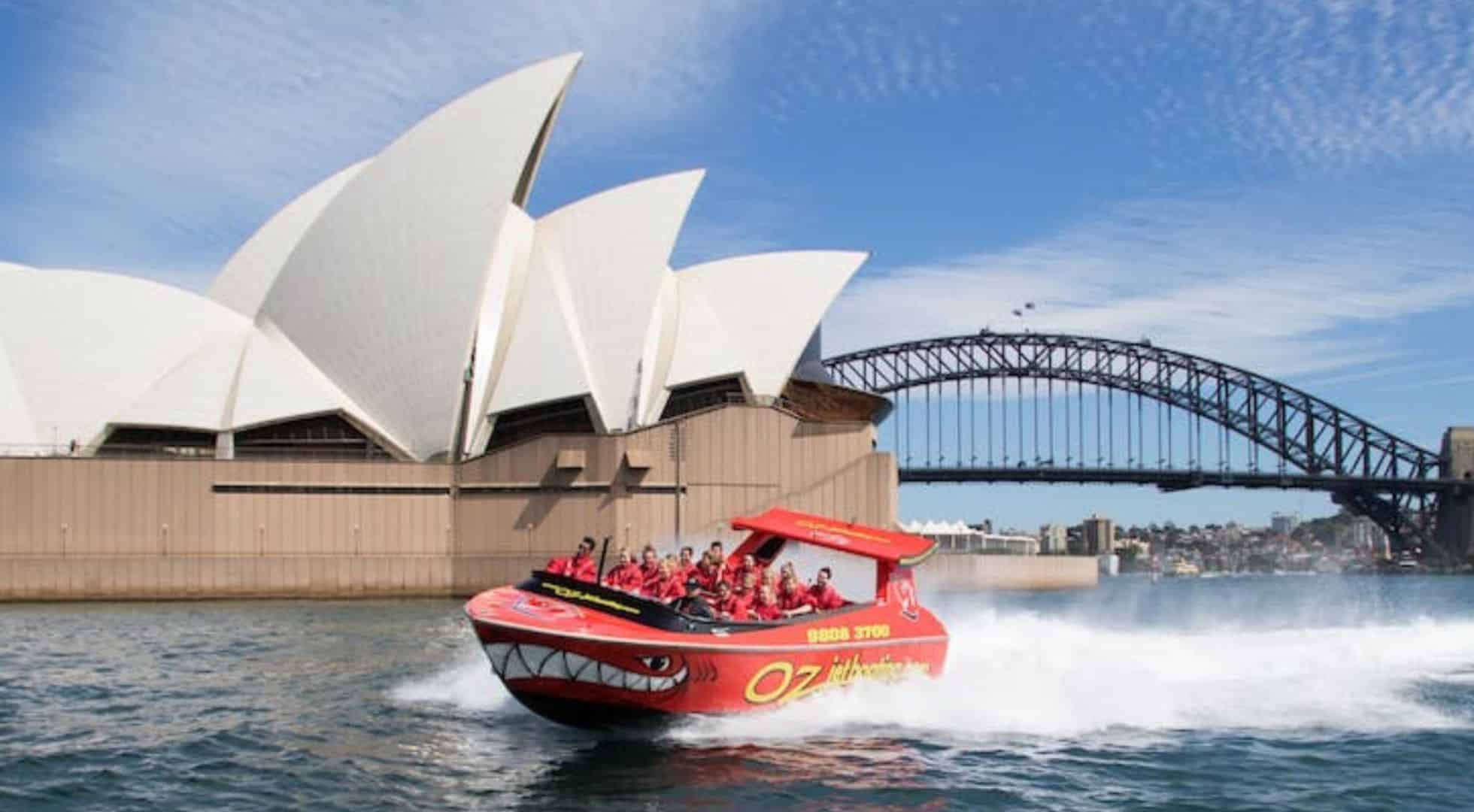Jetboating is best done in summer in Sydney
