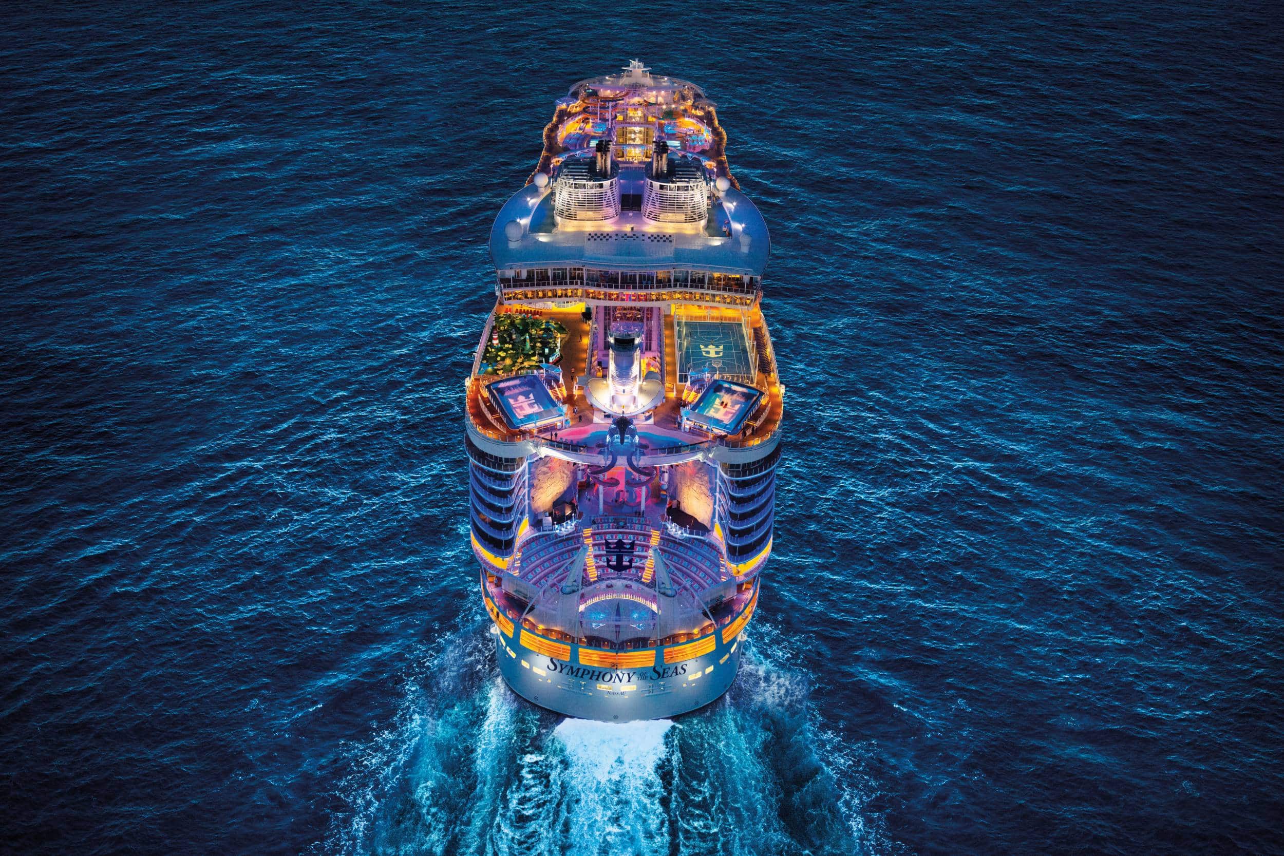 Symphony-of-the-Seas-aerial1-23NOV22 Symphony of the Seas Royal Caribbean Cruises