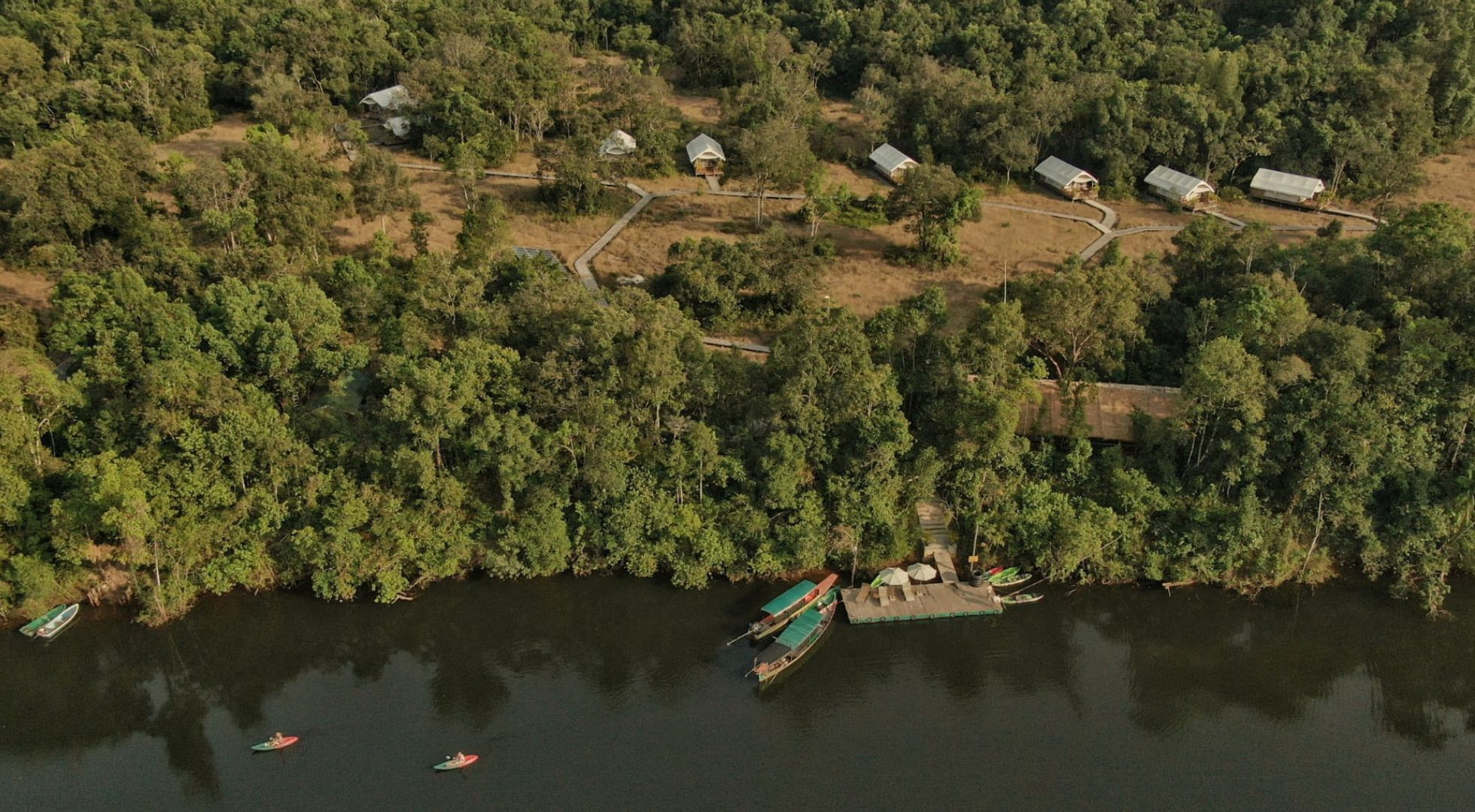 Eco-friendly accommodation in Cambodia. Located in the country's largest national park