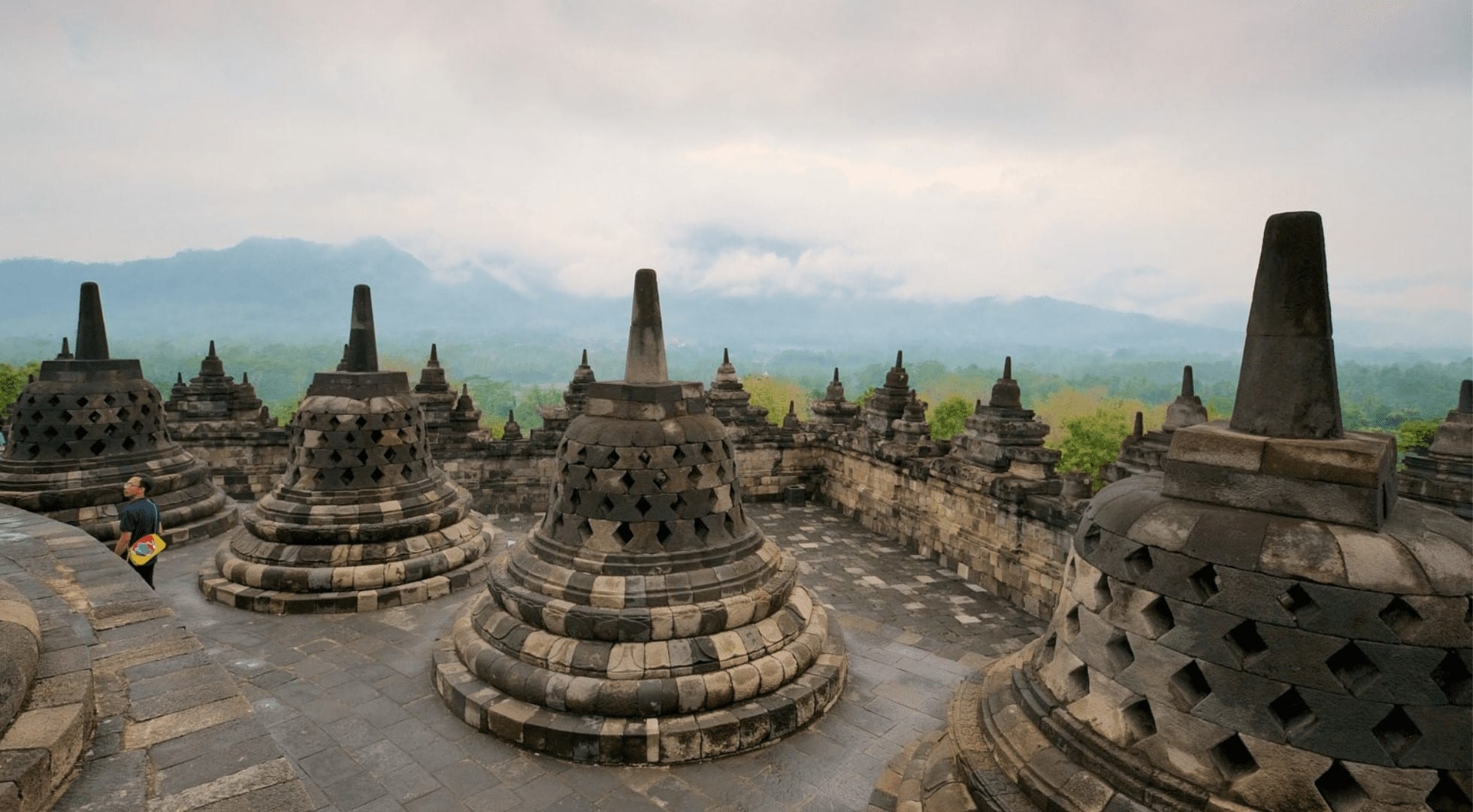 family holiday-borobudur-indonesia