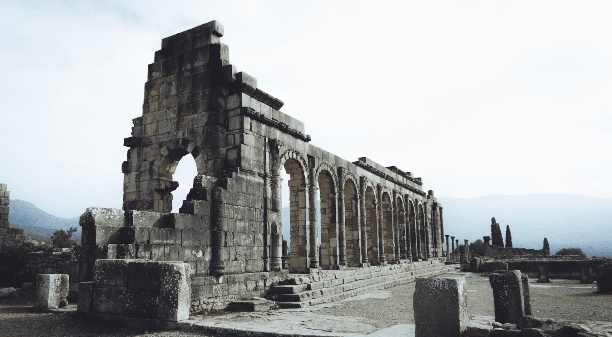 tea tourism-morocco-volubilis