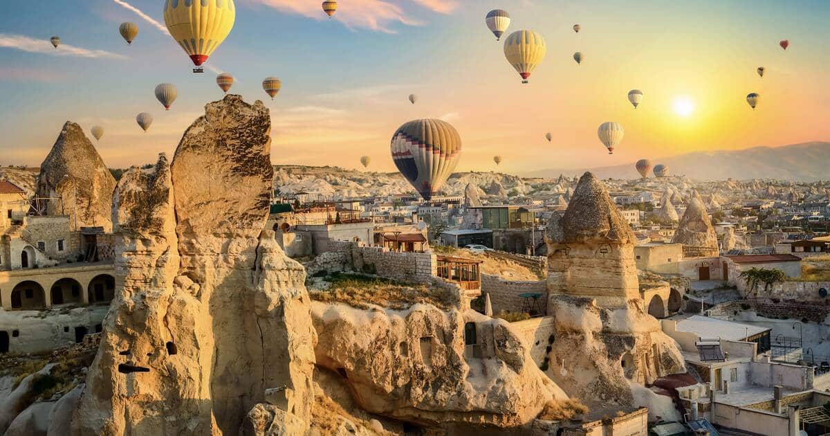 Hot Air Balloons at Cappadocia Turkey