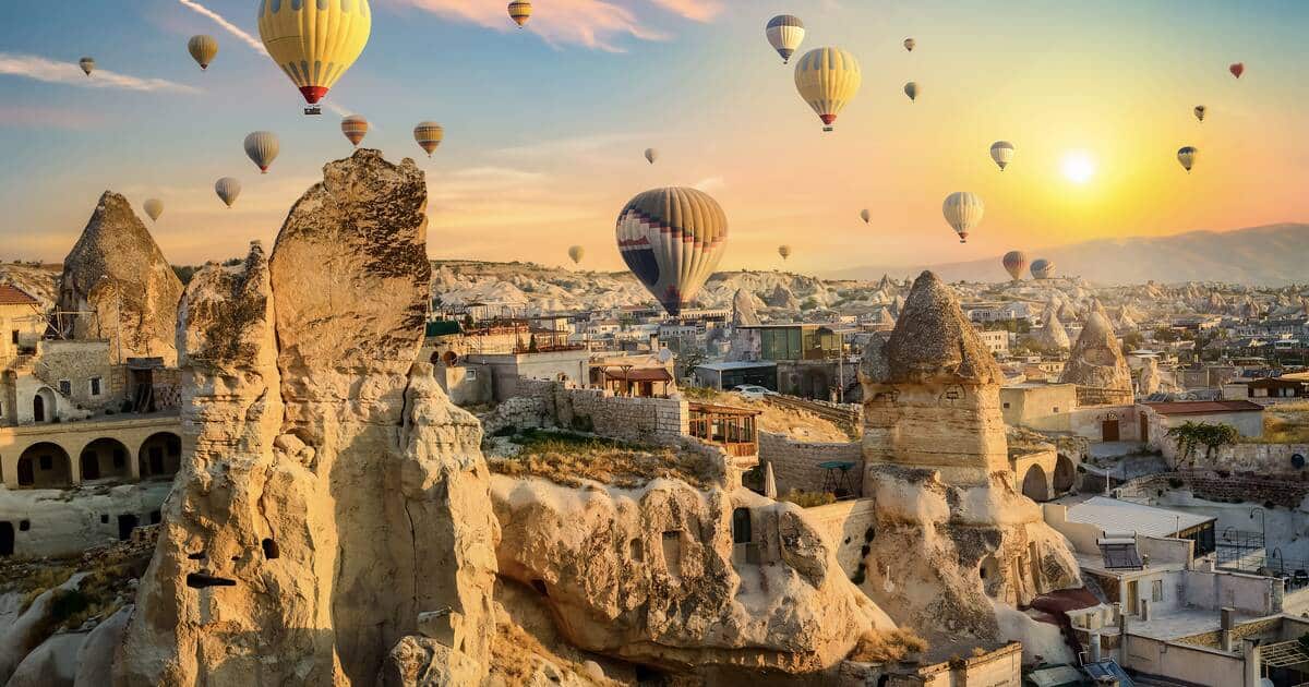 Hot Air Balloons at Cappadocia Turkey