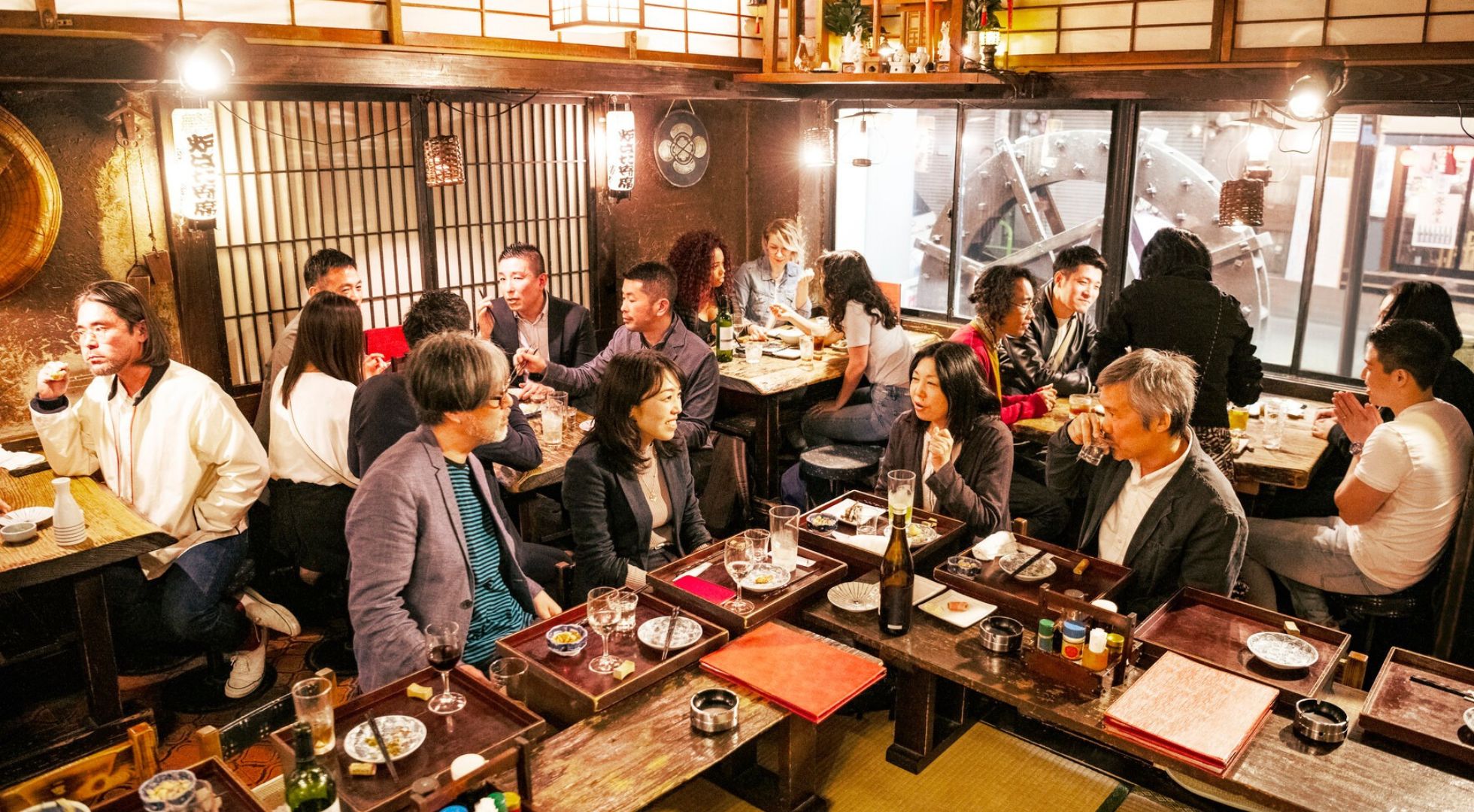 Go izakaya hopping while in Tokyo at night