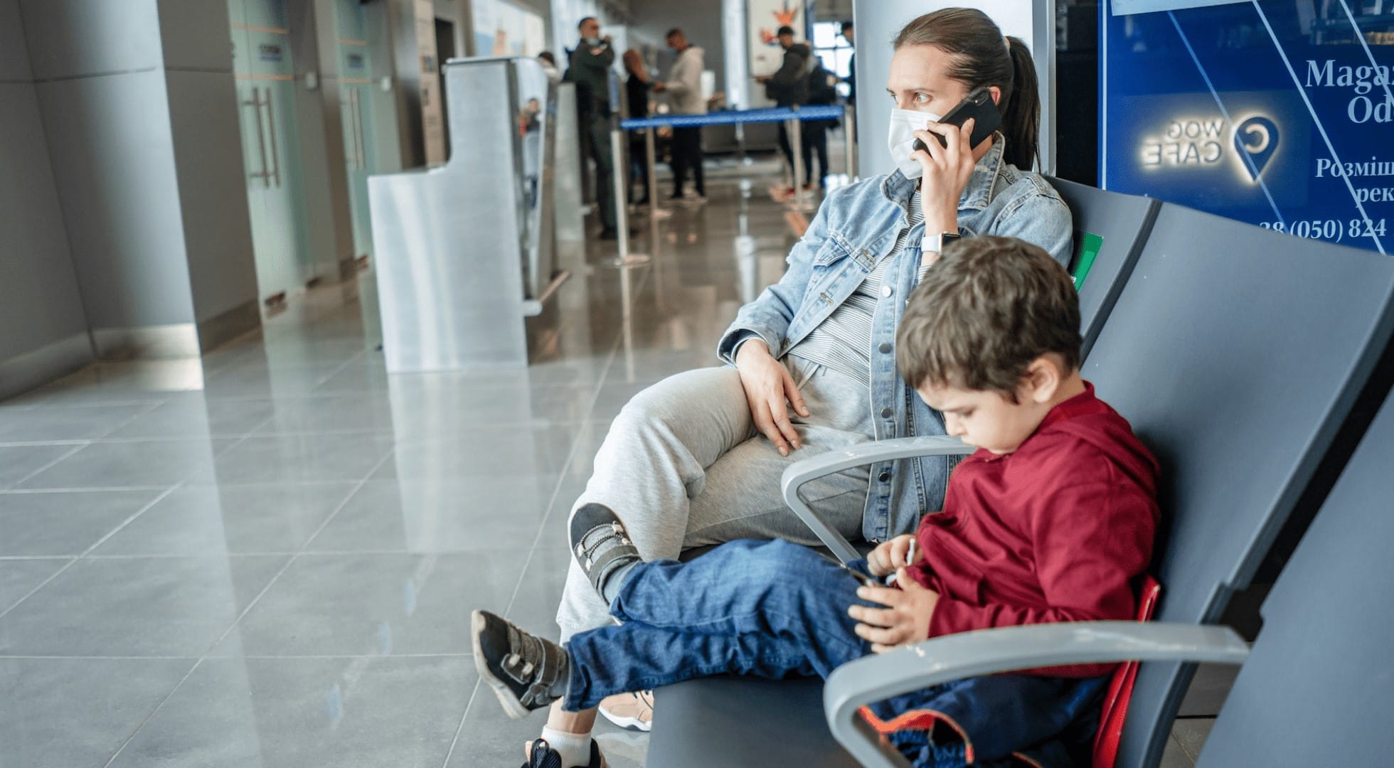 jet lag in infants-airport