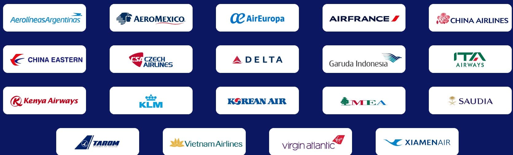 skyteam airline members skyteam - airline members
