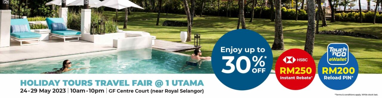 1Utama Travel Fair Club Med Banner