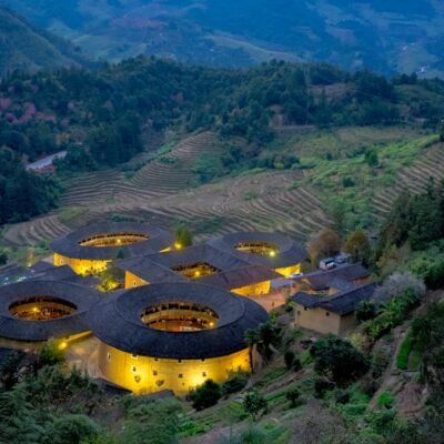 Tulou cluster in Tianluokeng