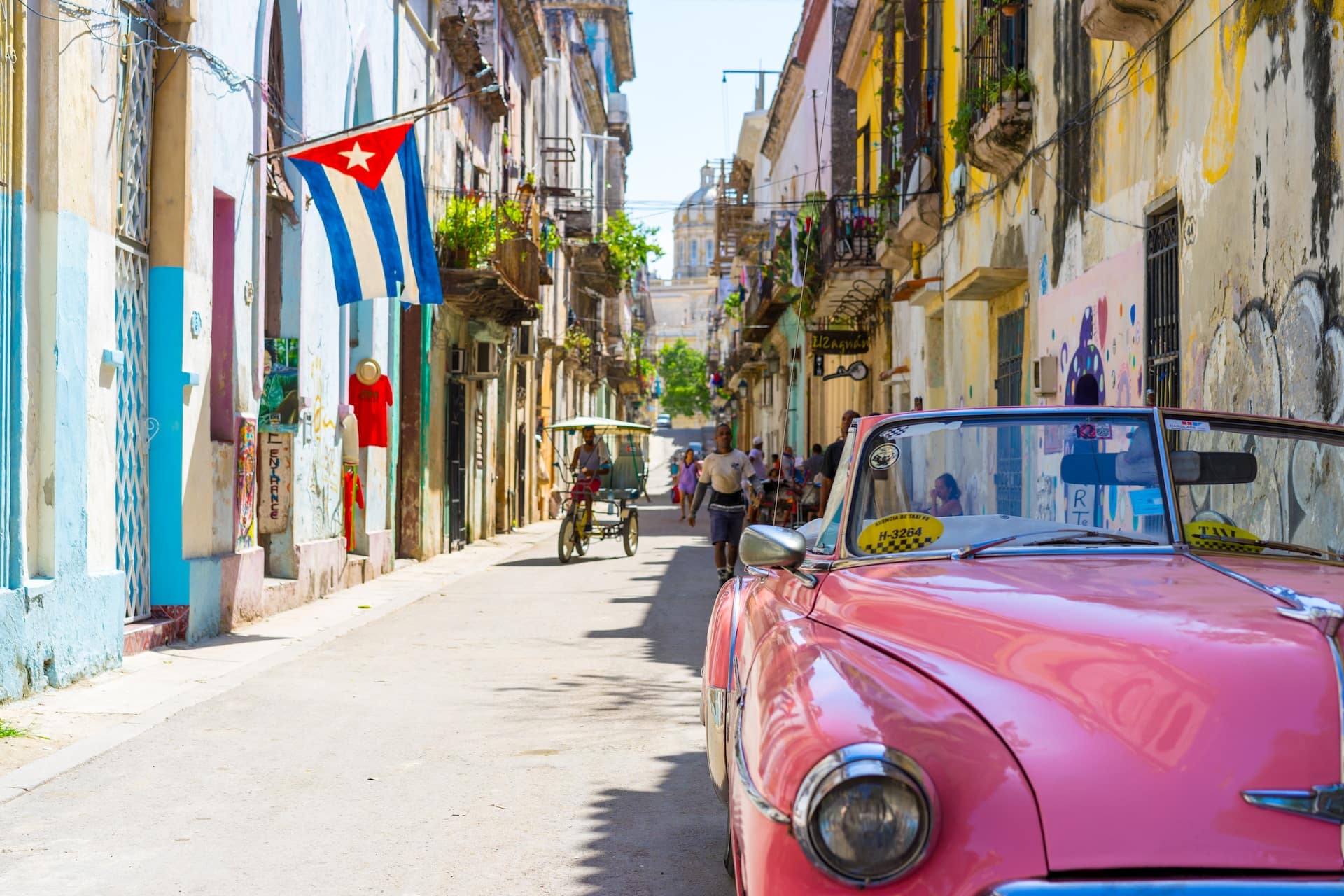 vintage convertible car in Havana