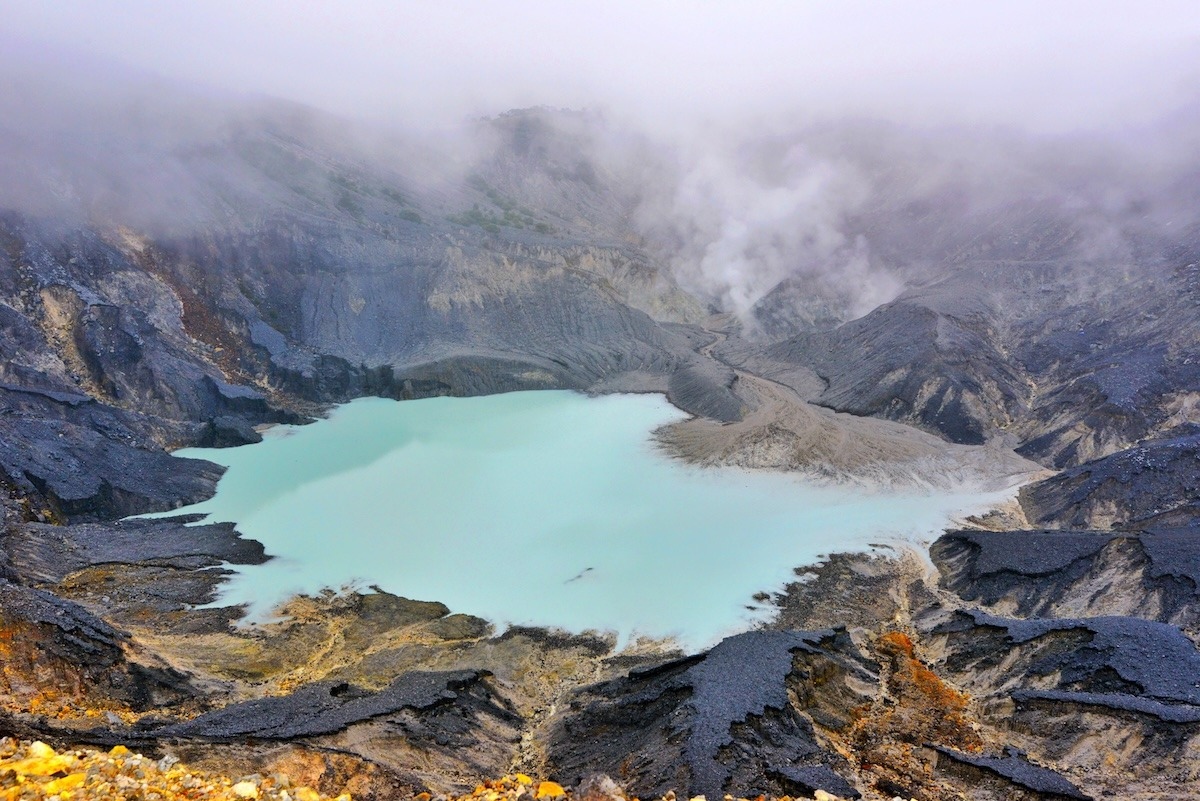 Volcano Tangkuban Perahu Bandung Indonesia