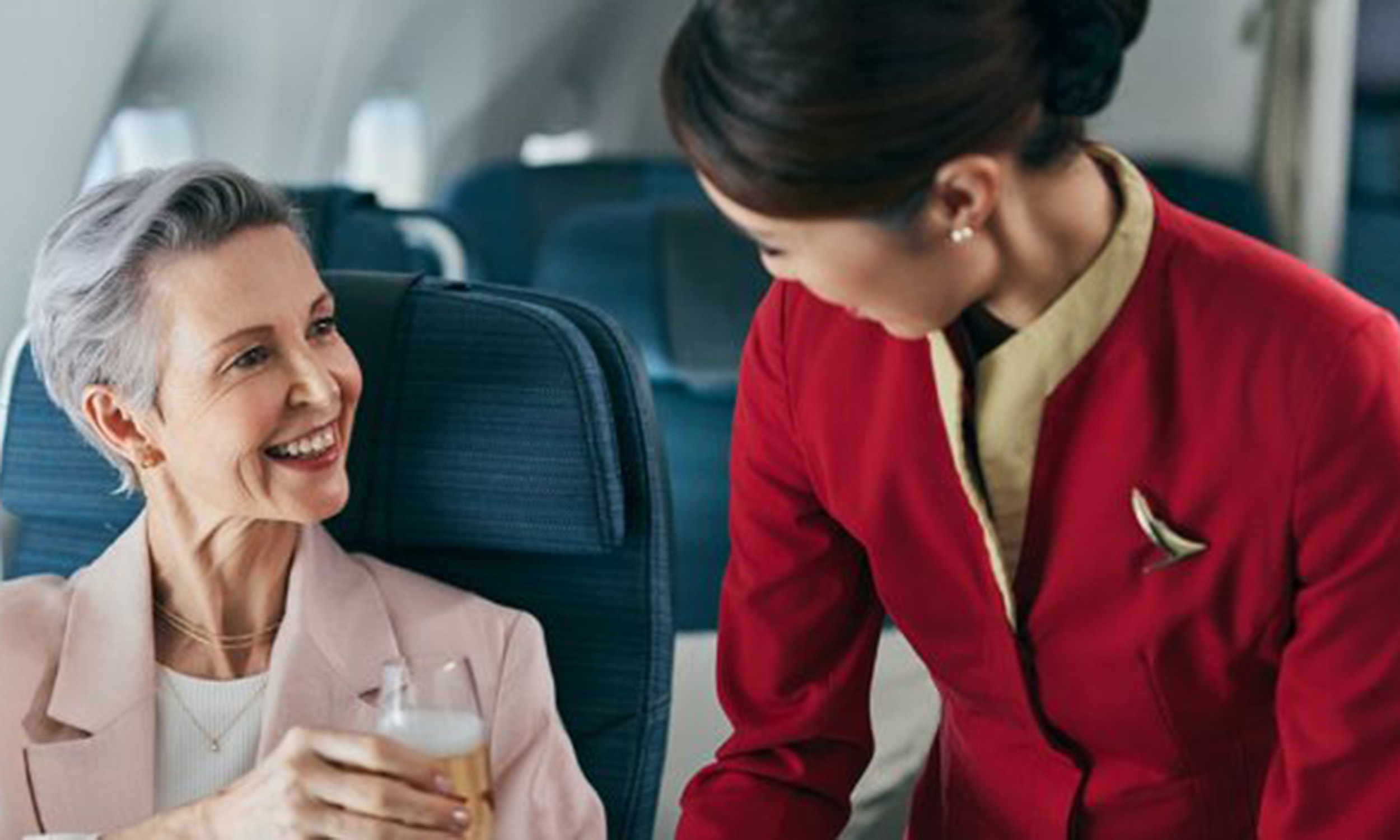 Cathy Cabin Crew Serving