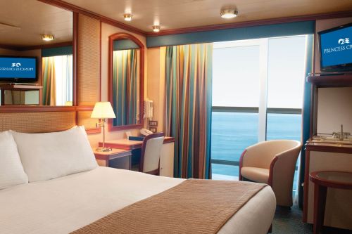 Crown/Emerald/Ruby Balcony Stateroom Crown Princess Balcony Room