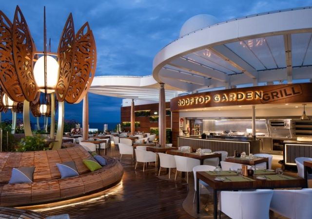 Celebrity Cruise - Rooftop Garden Grill Celebrity Cruise - Rooftop Garden Grill