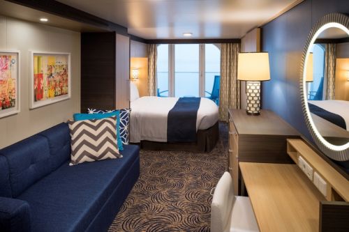 Superior Ocean View Stateroom with Balcony Cat. D4 - Room #12158 Deck 12 Midship Portside
Quantum of the Seas - Royal Caribbean International