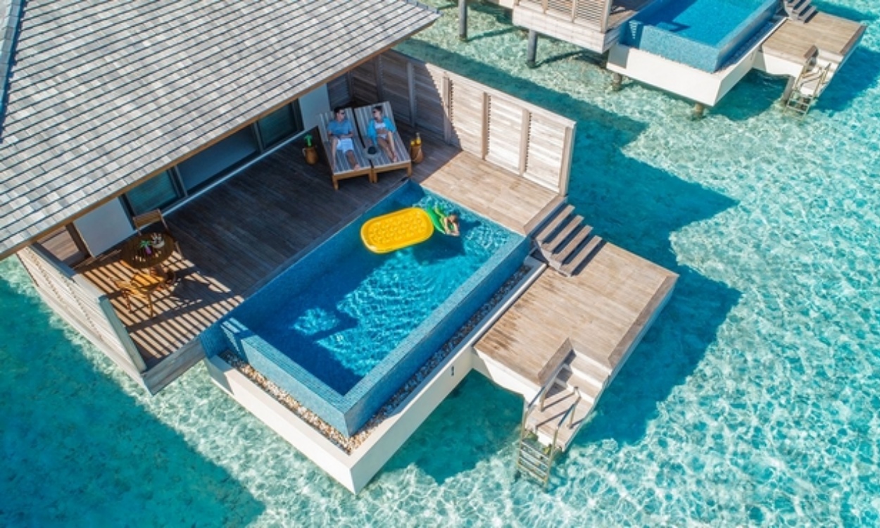 Sunrise Sunset Water Pool Villa The Residence Maldives at Dhigurah 2